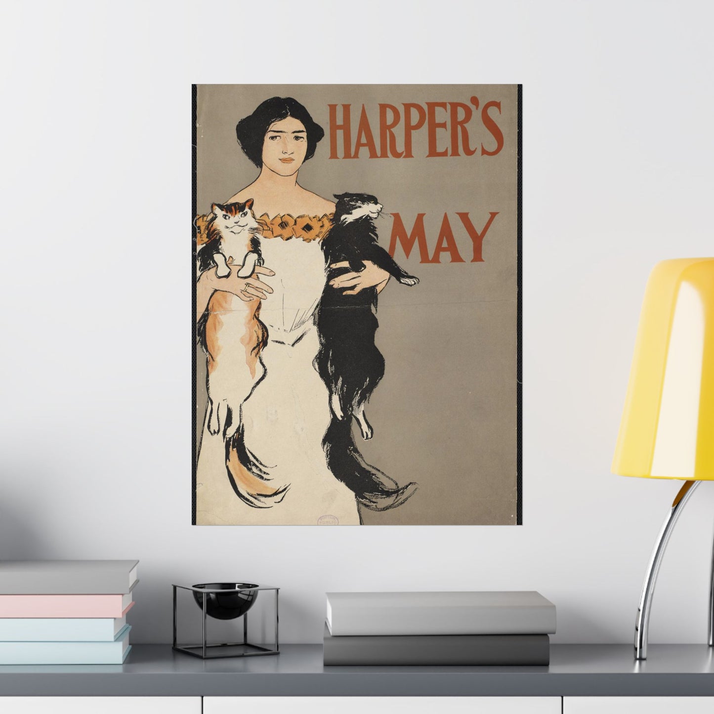 Edward Penfield - Harper's May, Art Nouveau Poster High Quality Matte Wall Art Poster for Home, Office, Classroom