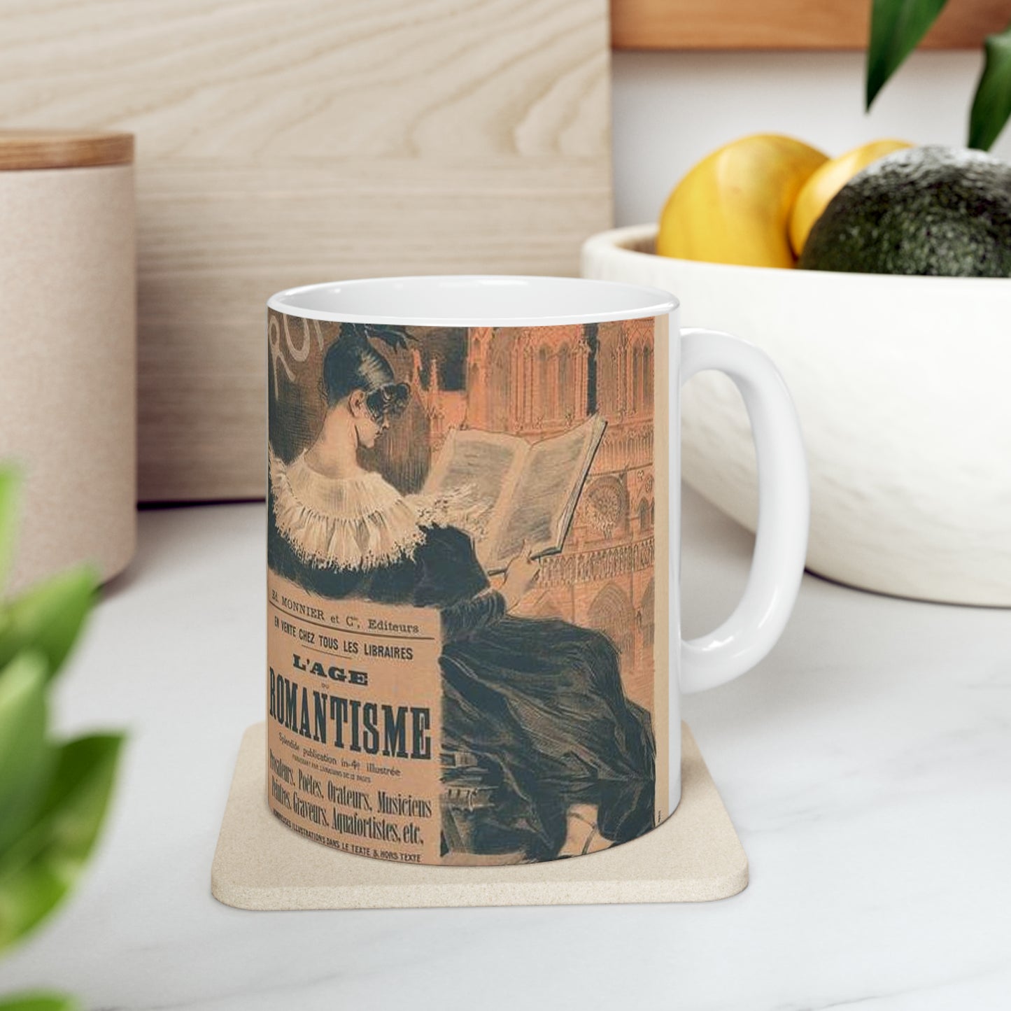 Affiche pour la "Librairie Romantique". Beautiful Novelty Ceramic Coffee Mug 11oz