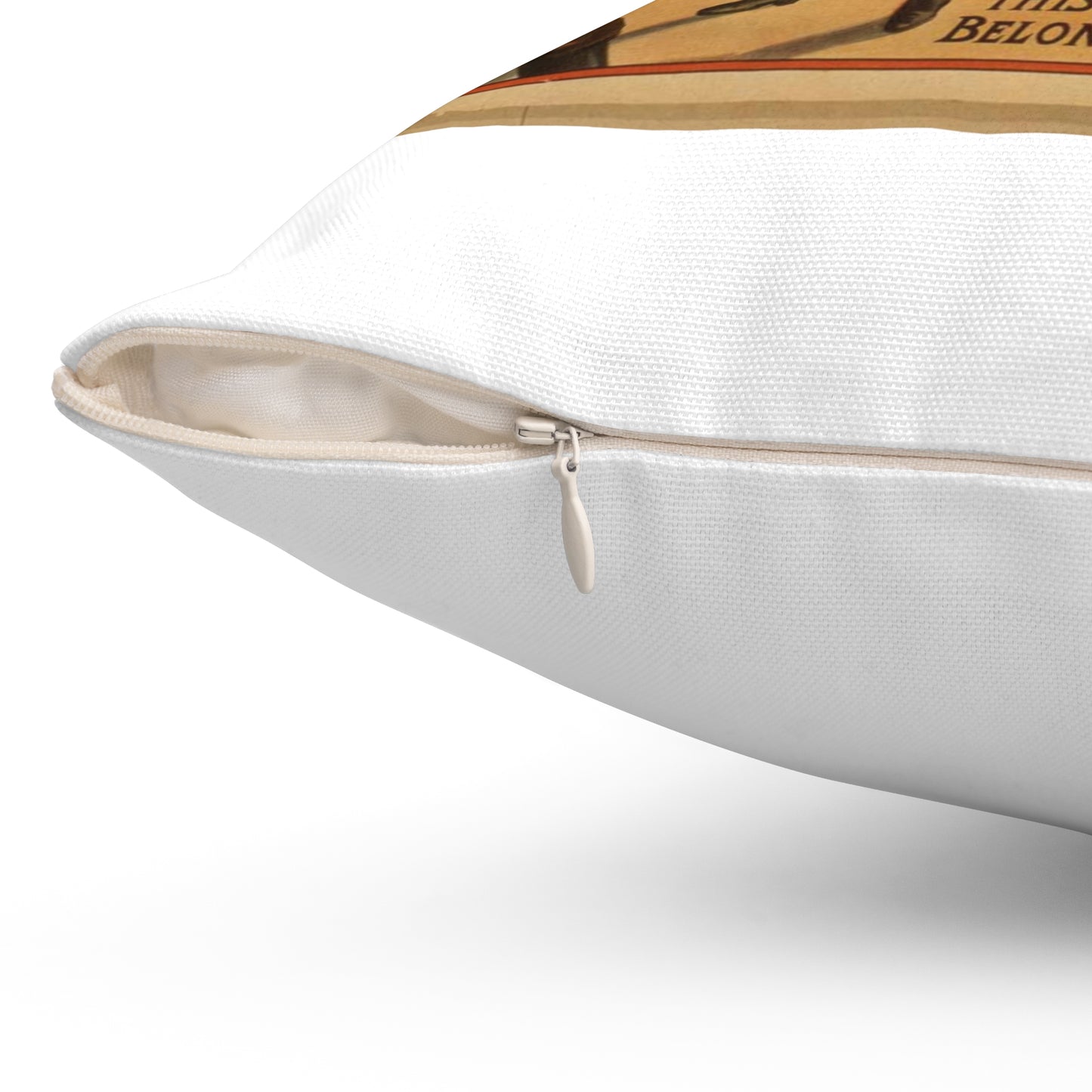 W.I. Swain's western spectacular production, Jesse James Decorative Accent Square Pillow