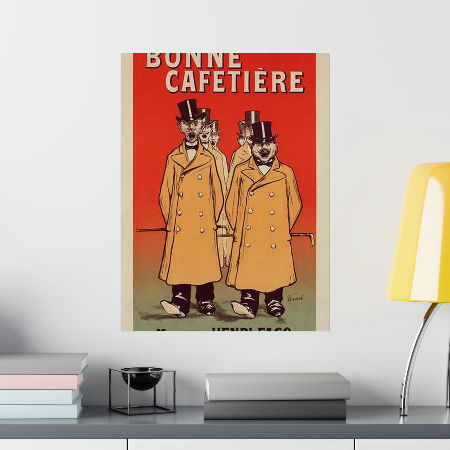 Affiche pour la "Chicorée Bonne Cafetière". High Quality Matte Wall Art Poster for Home, Office, Classroom