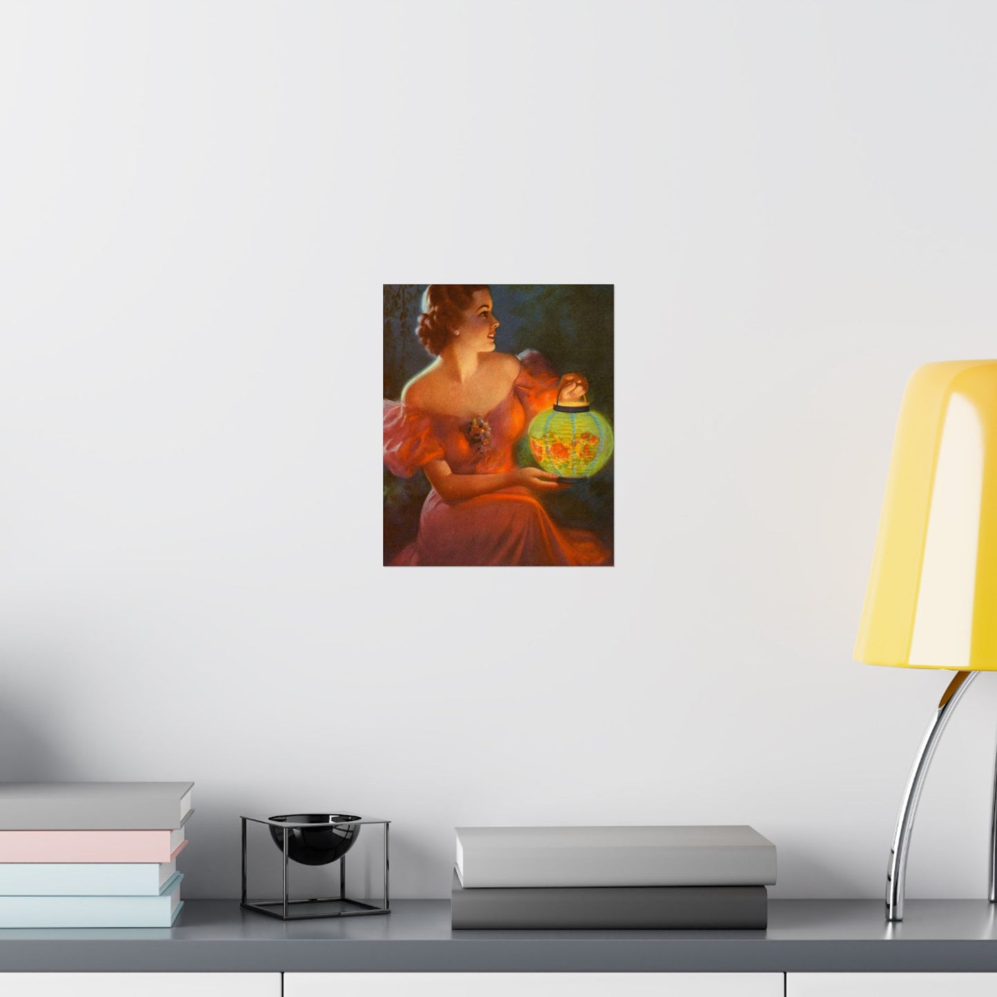 Lantern Glow by Edward Mason Eggleston High Quality Matte Wall Art Poster for Home, Office, Classroom