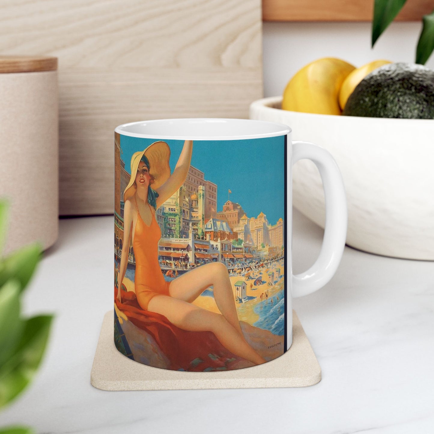 Edward M. Eggleston - Pennsylvania Railroad - Atlantic City, 1935 Beautiful Novelty Ceramic Coffee Mug 11oz