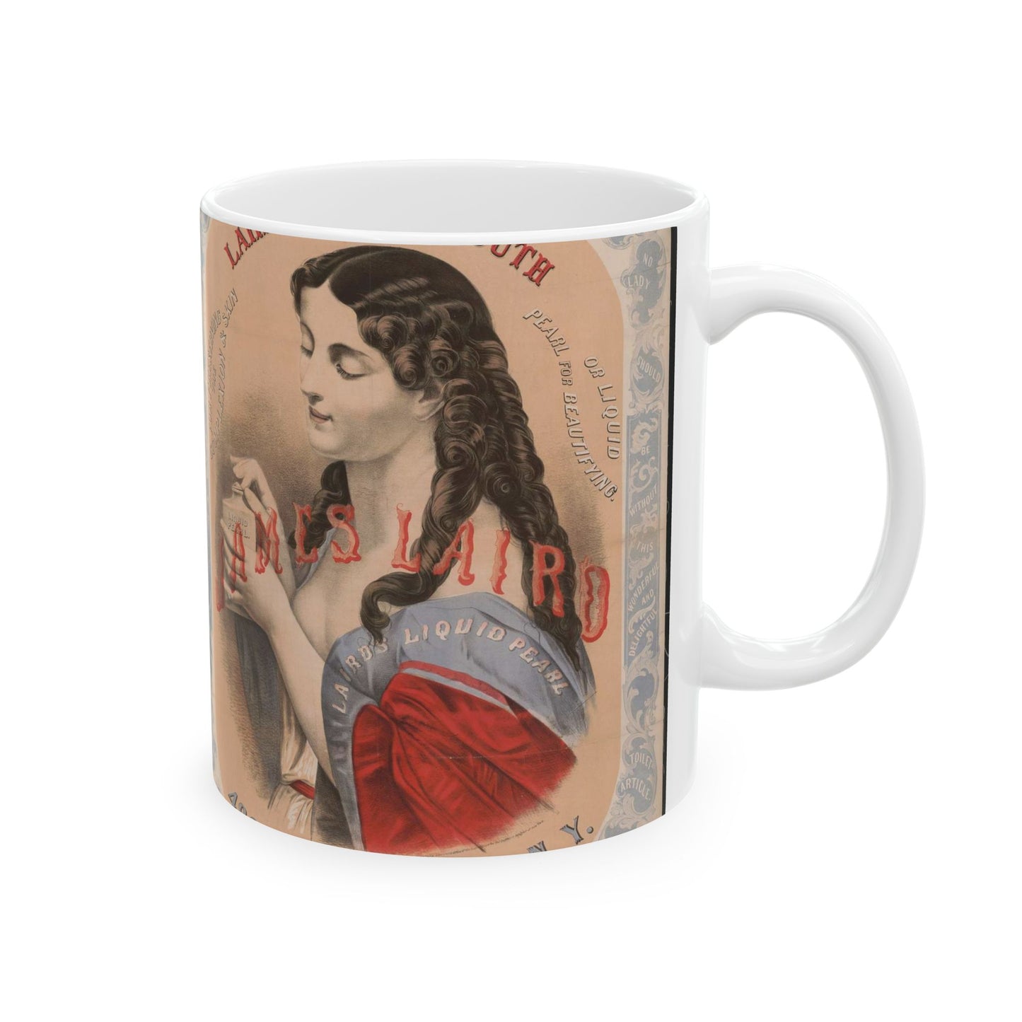 Laird's bloom of youth, for perserving the complexion & skin or liquid pearl for beautifying Beautiful Novelty Ceramic Coffee Mug 11oz