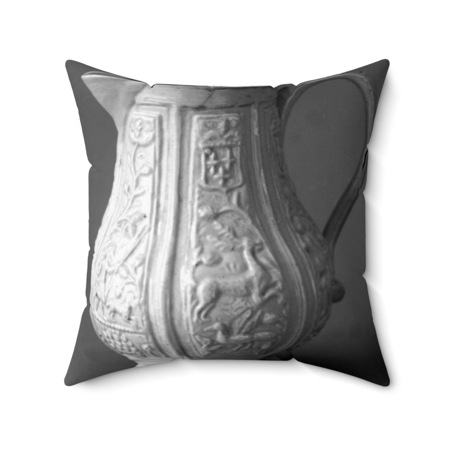 Hot milk jug - Public domain dedication museum photo Decorative Accent Square Pillow