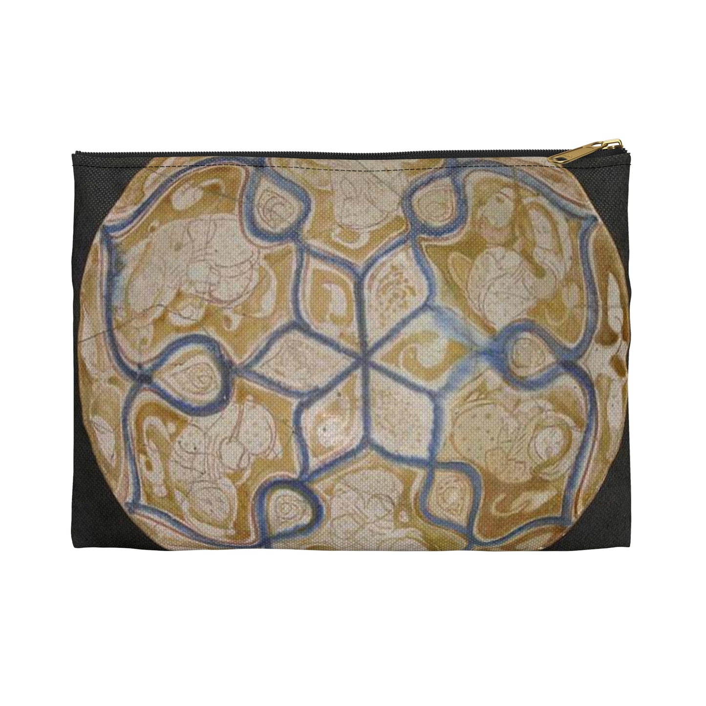 Bowl, Iran, 12th century - Public domain photo of museum object Large Organizer Pouch with Black Zipper