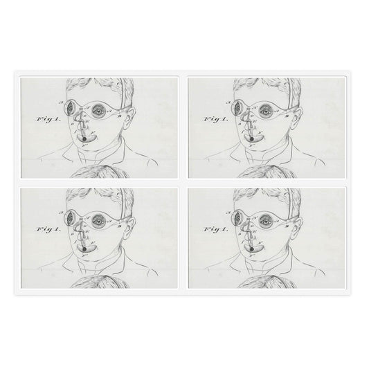 Patent drawing - for C. McIntosh's Fire Mask Public domain  image Laminated UV Protective Vinyl Stickers