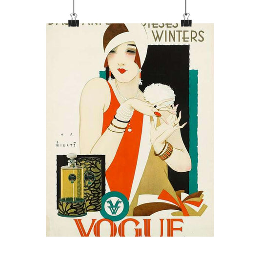 1926 1927 circa Jupp Wiertz Plakat Das Parfüm dieses Winters - Vogue, Firma F. Wolff & Sohn, Karlsruhe High Quality Matte Wall Art Poster for Home, Office, Classroom