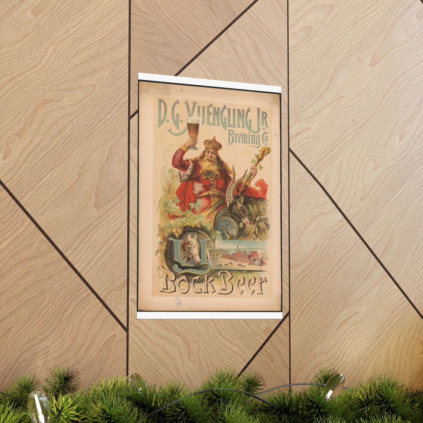 D.G. Yuengling Jr. Brewing Co., bock beer High Quality Matte Wall Art Poster for Home, Office, Classroom