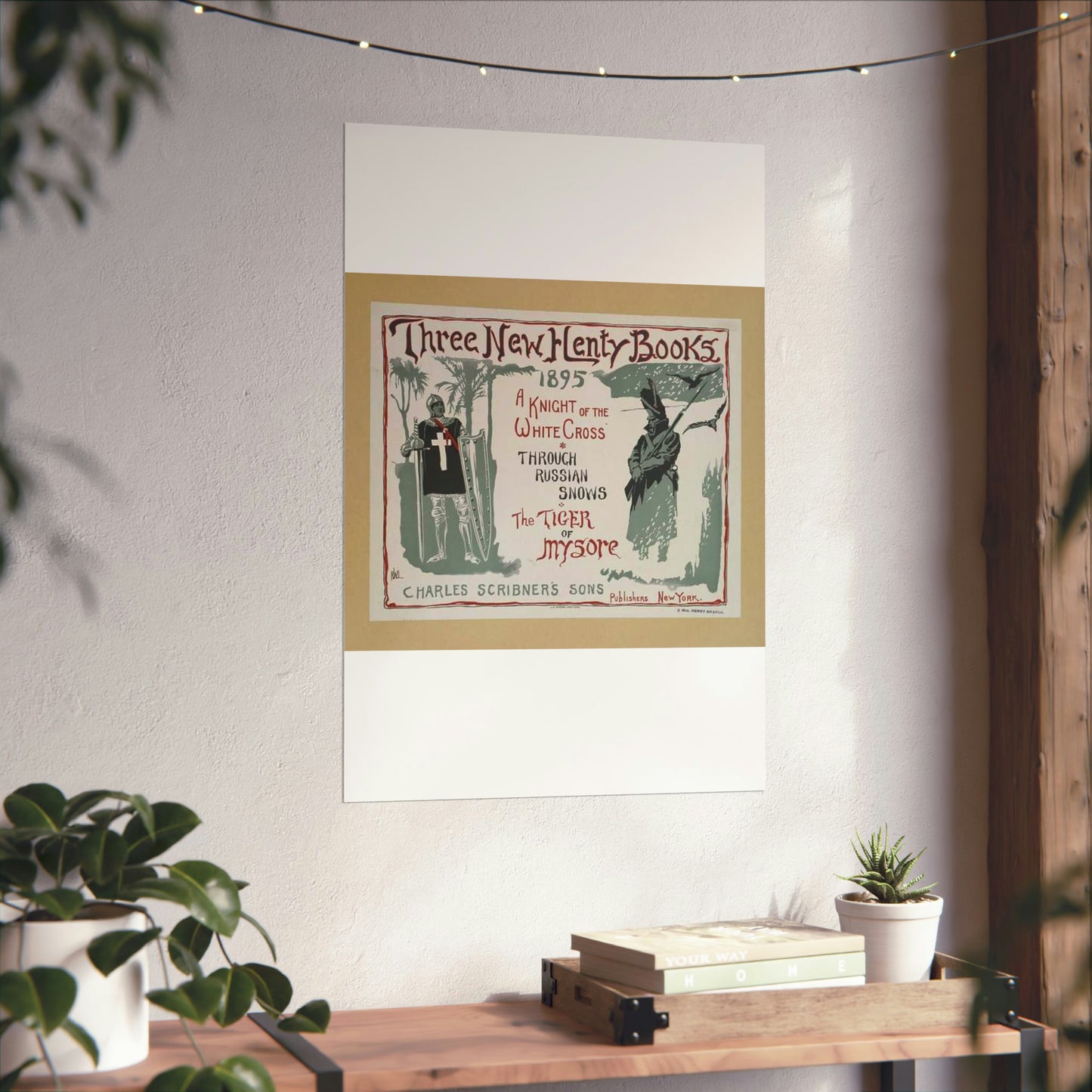 Three new Henty books., Art Nouveau Poster High Quality Matte Wall Art Poster for Home, Office, Classroom