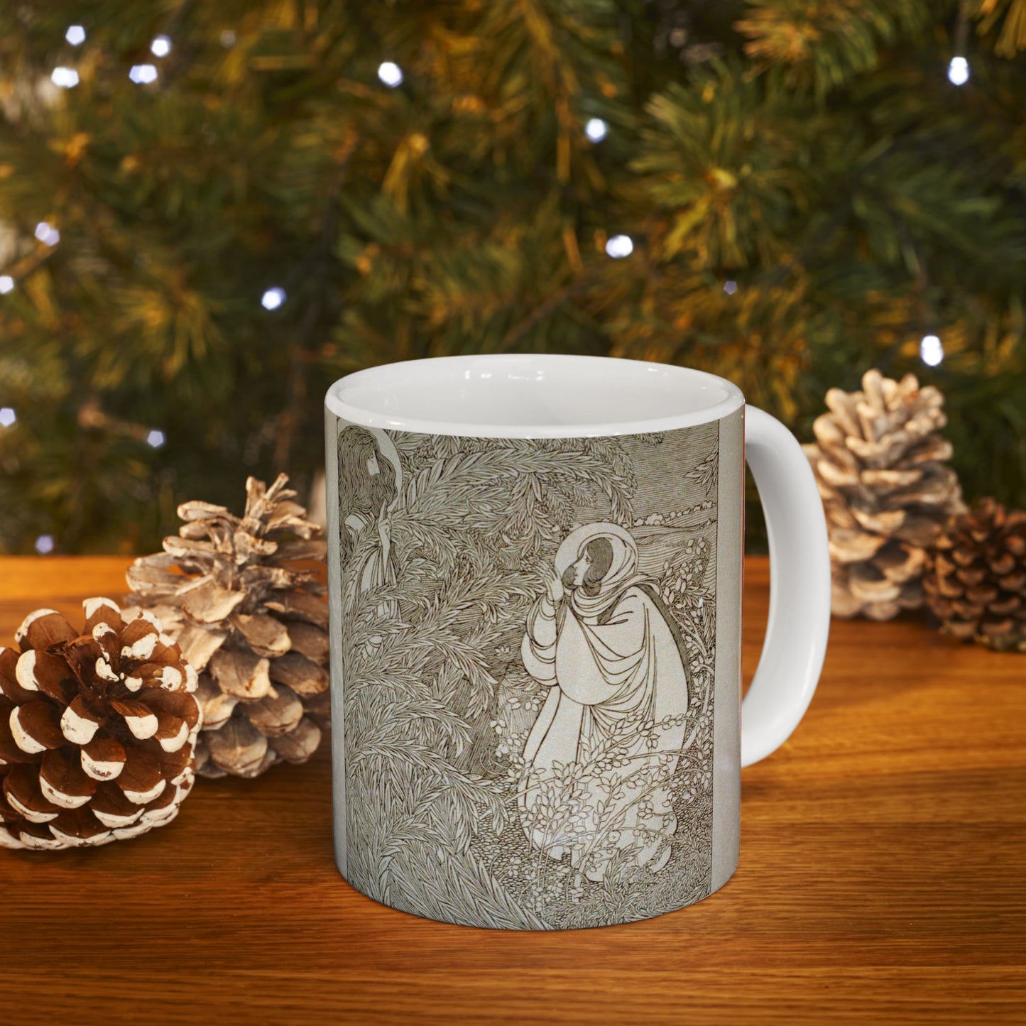 Rabboni, Art Nouveau Poster - Art nouveau public domain poster - Art nouveau public domain image Beautiful Novelty Ceramic Coffee Mug 11oz