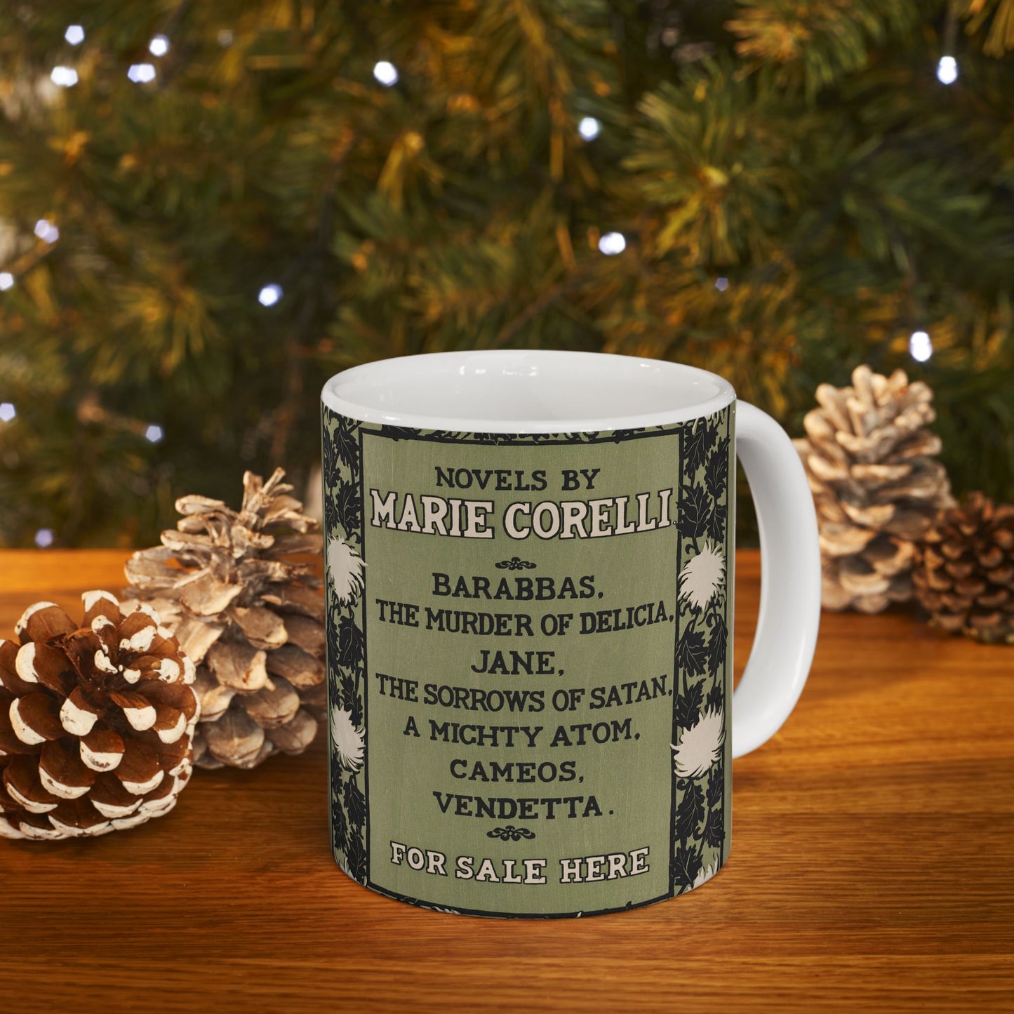 Novels by Marie Corelli, Art Nouveau poster Beautiful Novelty Ceramic Coffee Mug 11oz