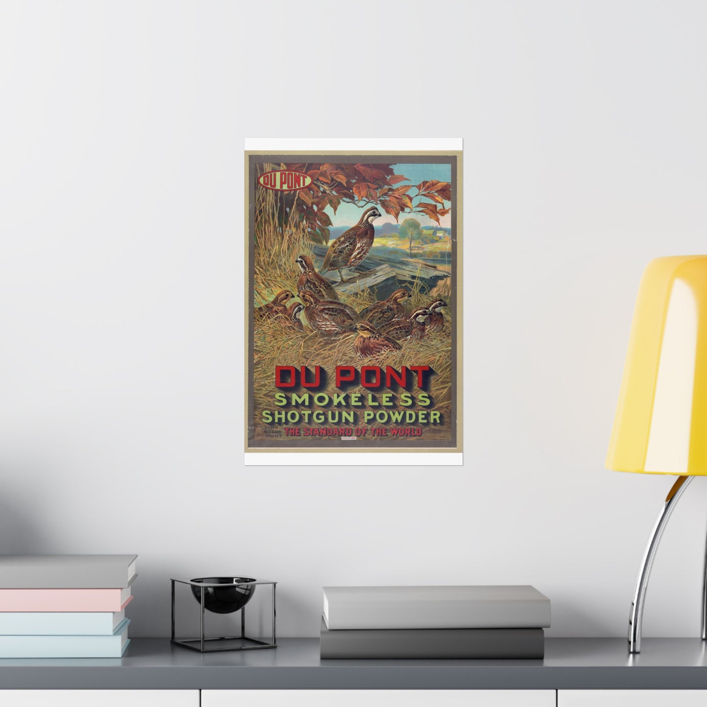 Du Pont smokeless shotgun powder - the standard of the world High Quality Matte Wall Art Poster for Home, Office, Classroom