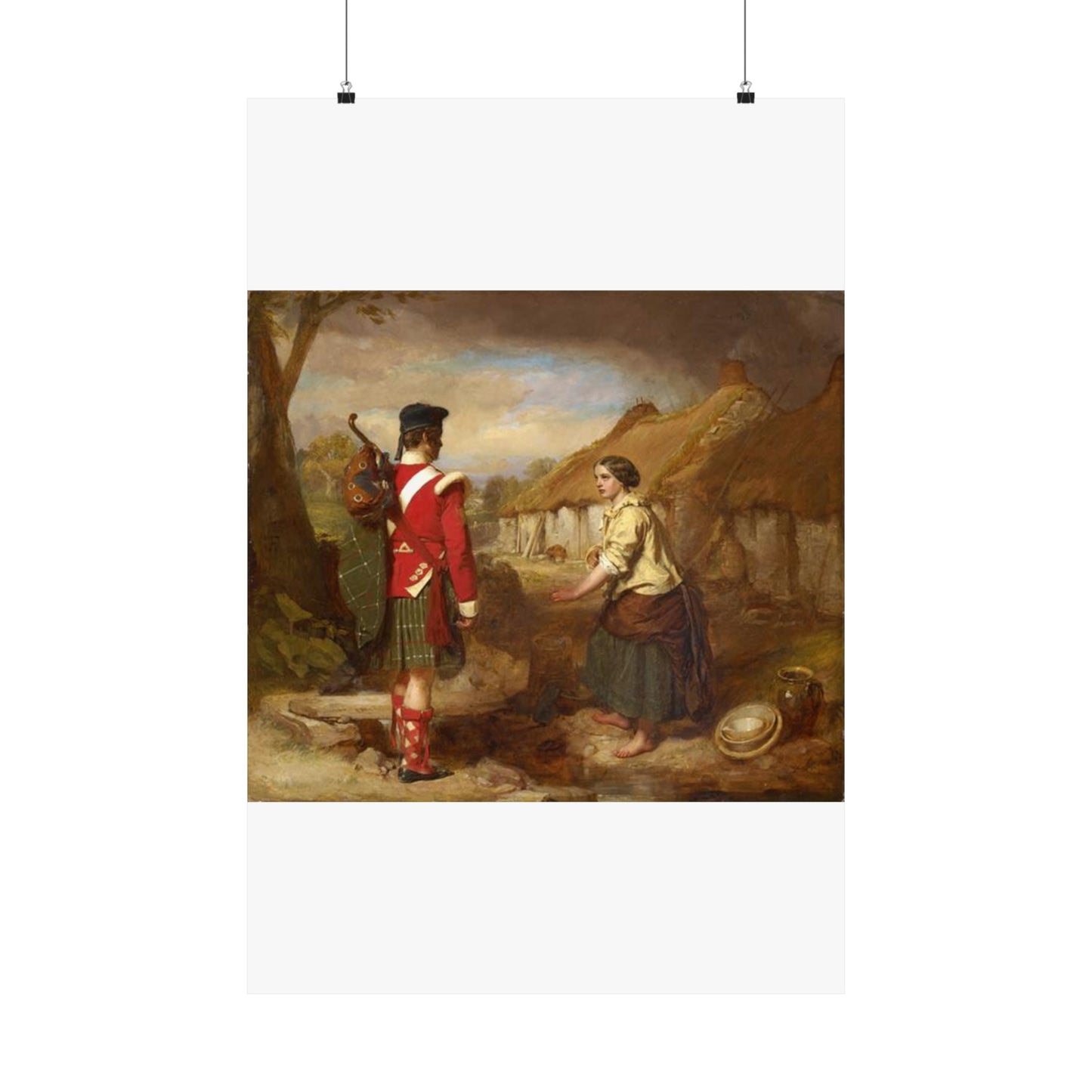 John Faed The Soldier's Return High Quality Matte Wall Art Poster for Home, Office, Classroom