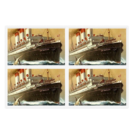 Dampfer Cap Trafalgar 1899 - Public domain image of a steam boat Laminated UV Protective Vinyl Stickers