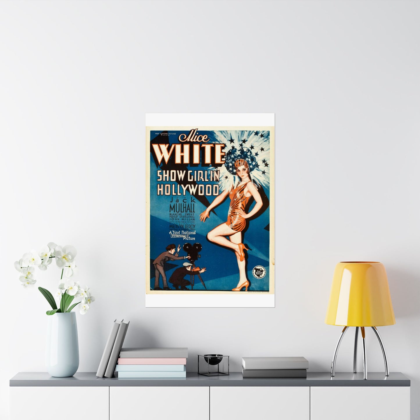 ShowgirlHollywood, Art Deco Poster High Quality Matte Wall Art Poster for Home, Office, Classroom