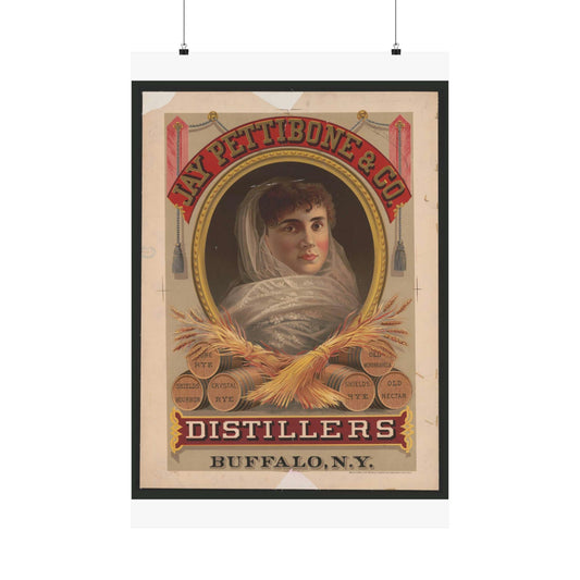 Jay Pettibone & Co., distillers, Buffalo, N.Y High Quality Matte Wall Art Poster for Home, Office, Classroom