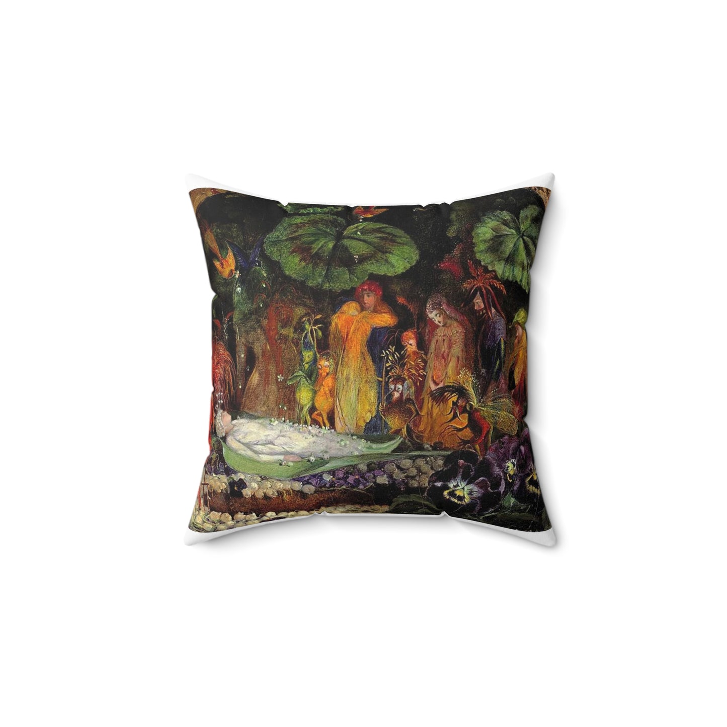 Fitzgerald, Death of the fairy Decorative Accent Square Pillow