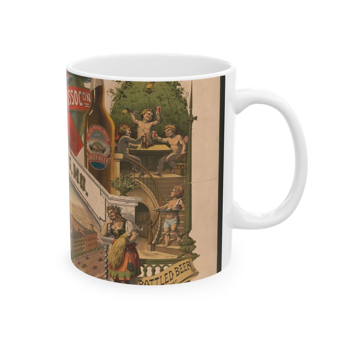 Julius Winkelmeyer Brewing Assocon, St. Louis, MO., lager beer Beautiful Novelty Ceramic Coffee Mug 11oz