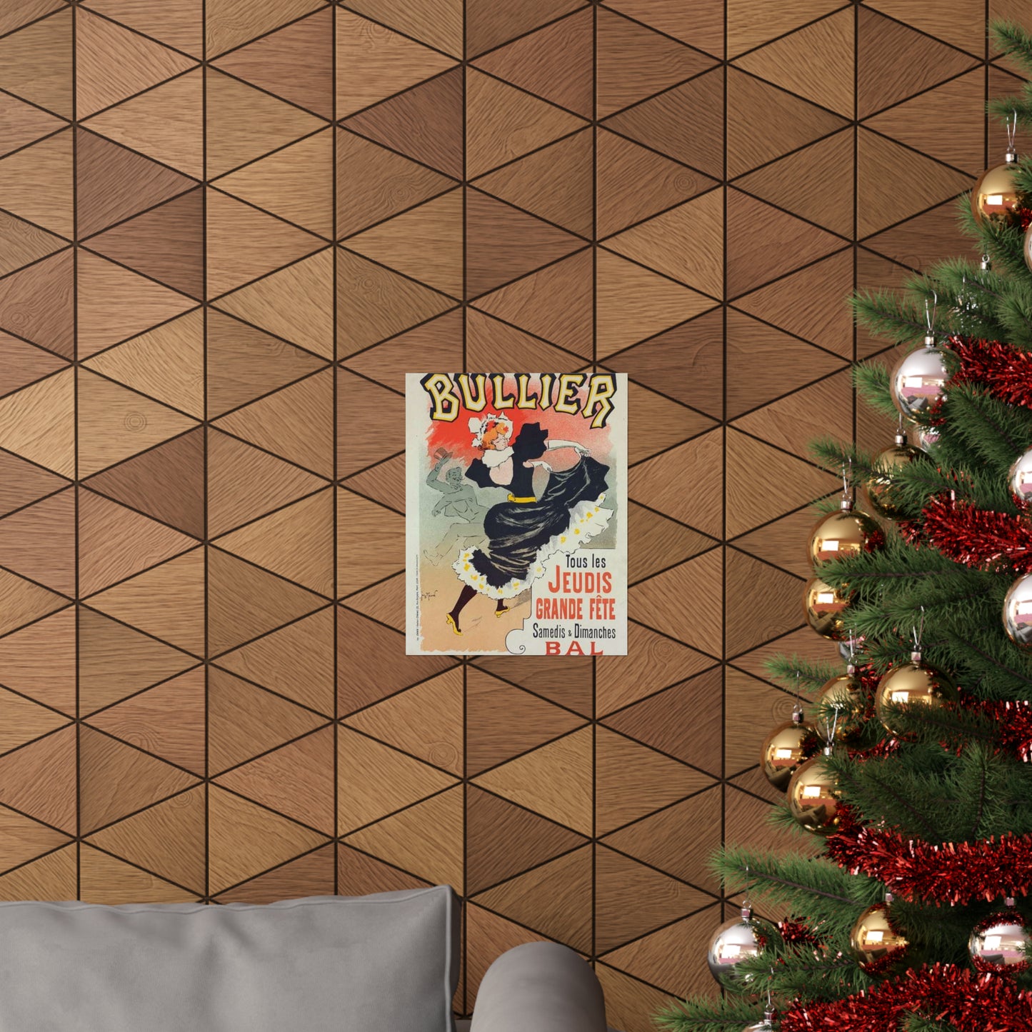 Affiche pour le "Bal Bullier".. Public domain reproduction. High Quality Matte Wall Art Poster for Home, Office, Classroom