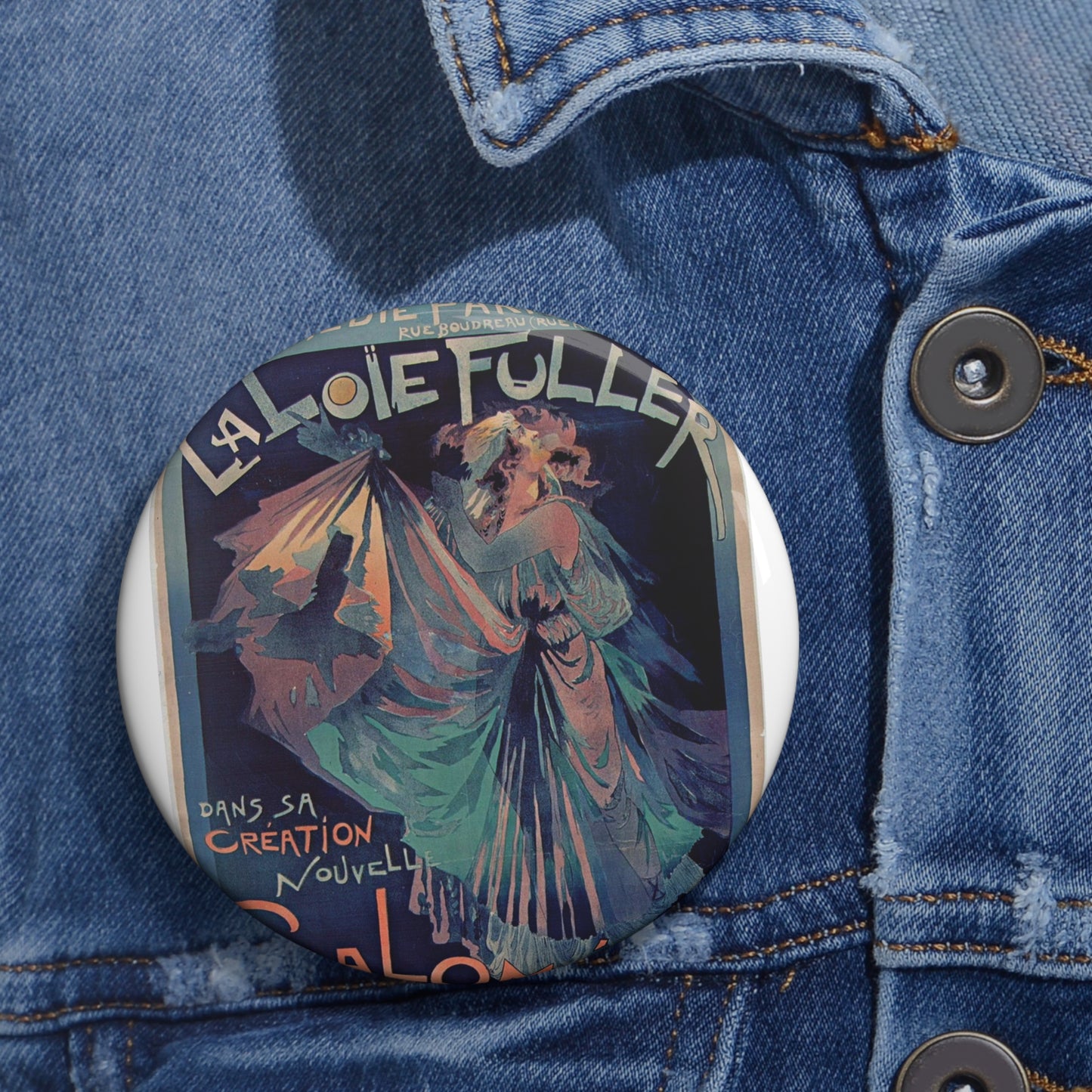 Georges de Feure - Affiche Loie Fuller Pin Buttons with Crisp Design