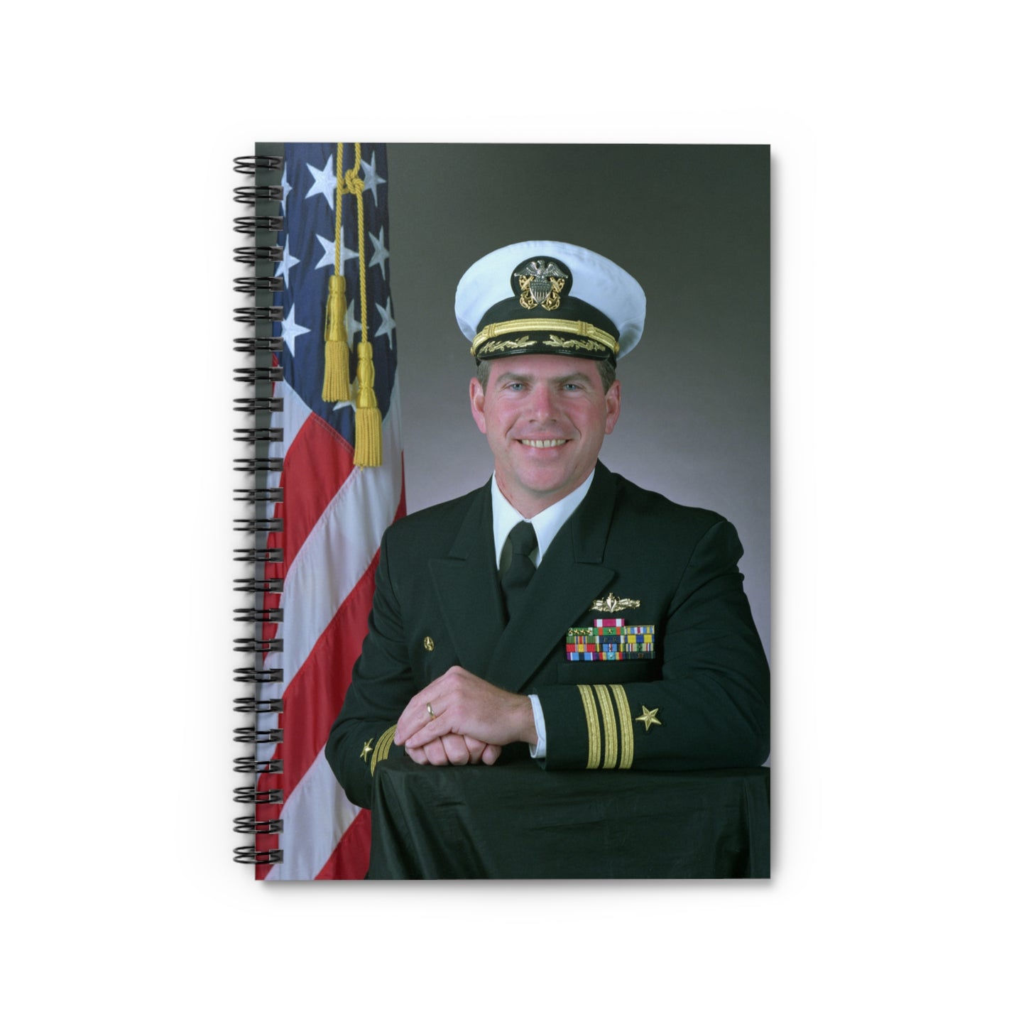 Commander Theodore J. Hoffman, USN Spiral Bound Ruled Notebook with Printed Cover