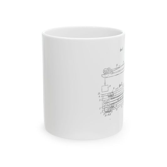 Patent drawing - Качалка для длинноходных глубинных насосов Public domain  image Beautiful Novelty Ceramic Coffee Mug 11oz