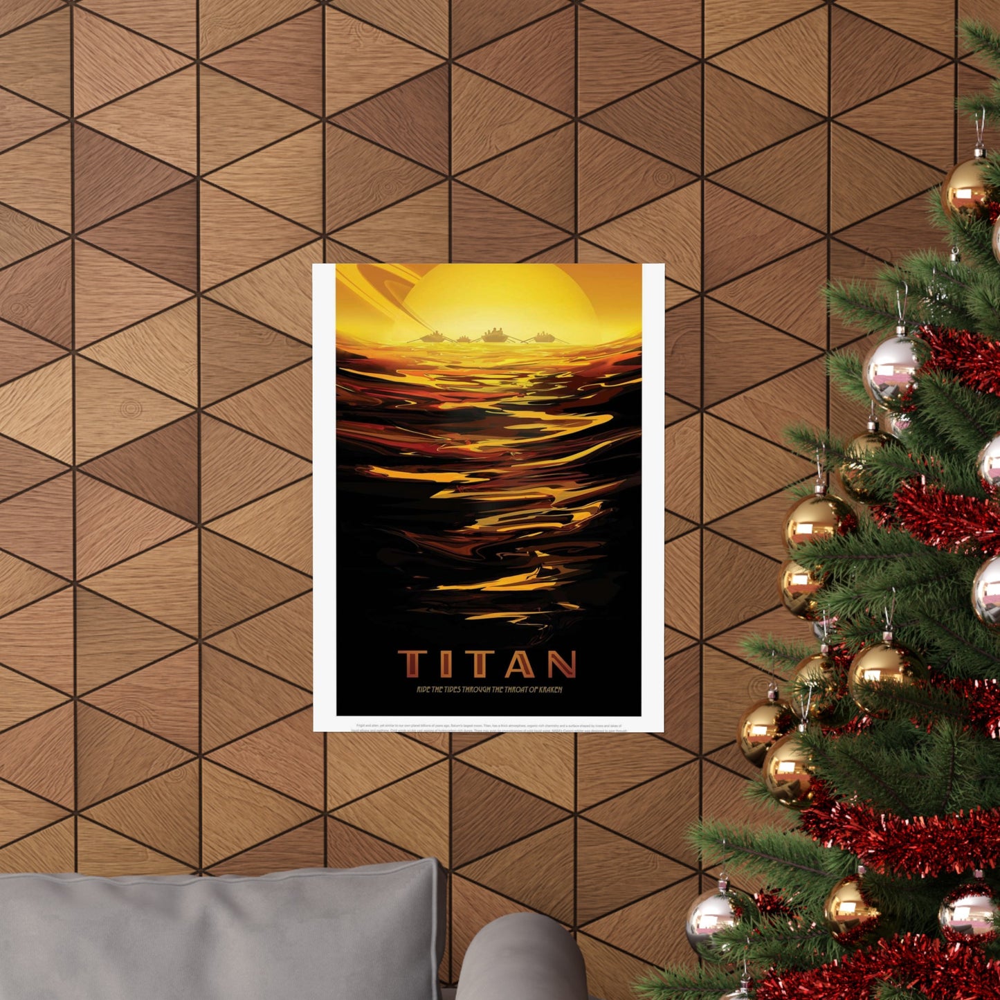 JPL Visions of the Future, Titan High Quality Matte Wall Art Poster for Home, Office, Classroom