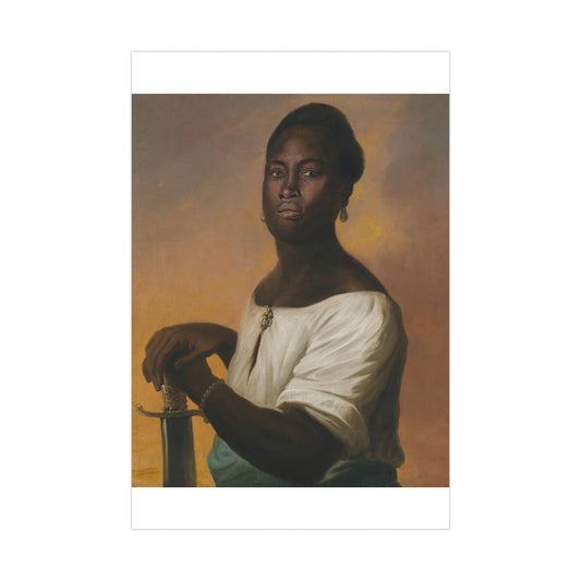 Dirk Valkenburg - Black man with Sword Matte Posters