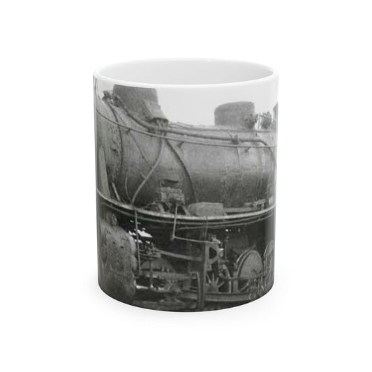 China Railways DK1 2x - Steam locomotive, Public domain image Beautiful Novelty Ceramic Coffee Mug 11oz