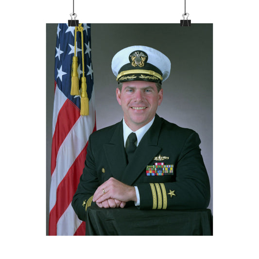 Commander Theodore J. Hoffman, USN High Quality Matte Wall Art Poster for Home, Office, Classroom