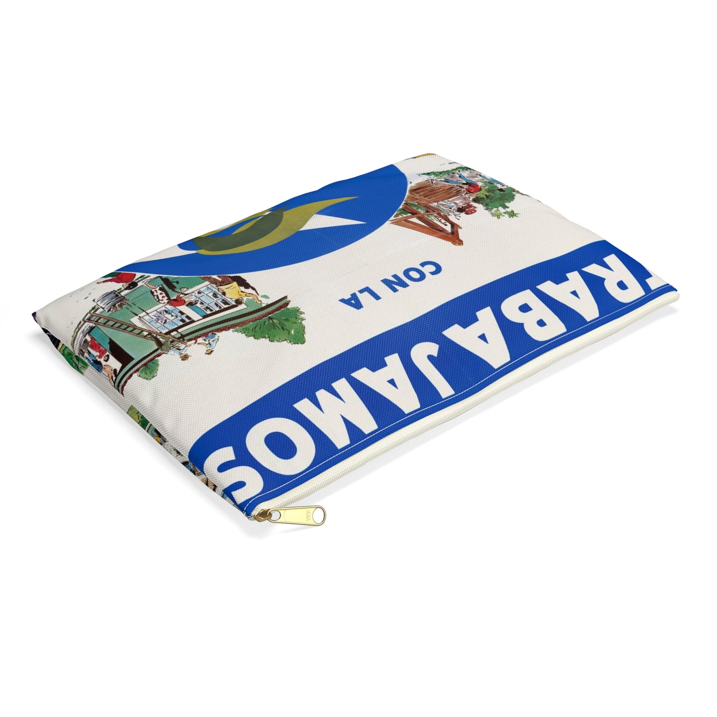 Alliance Posters, Cold War American Propaganda poster Large Organizer Pouch with Black Zipper