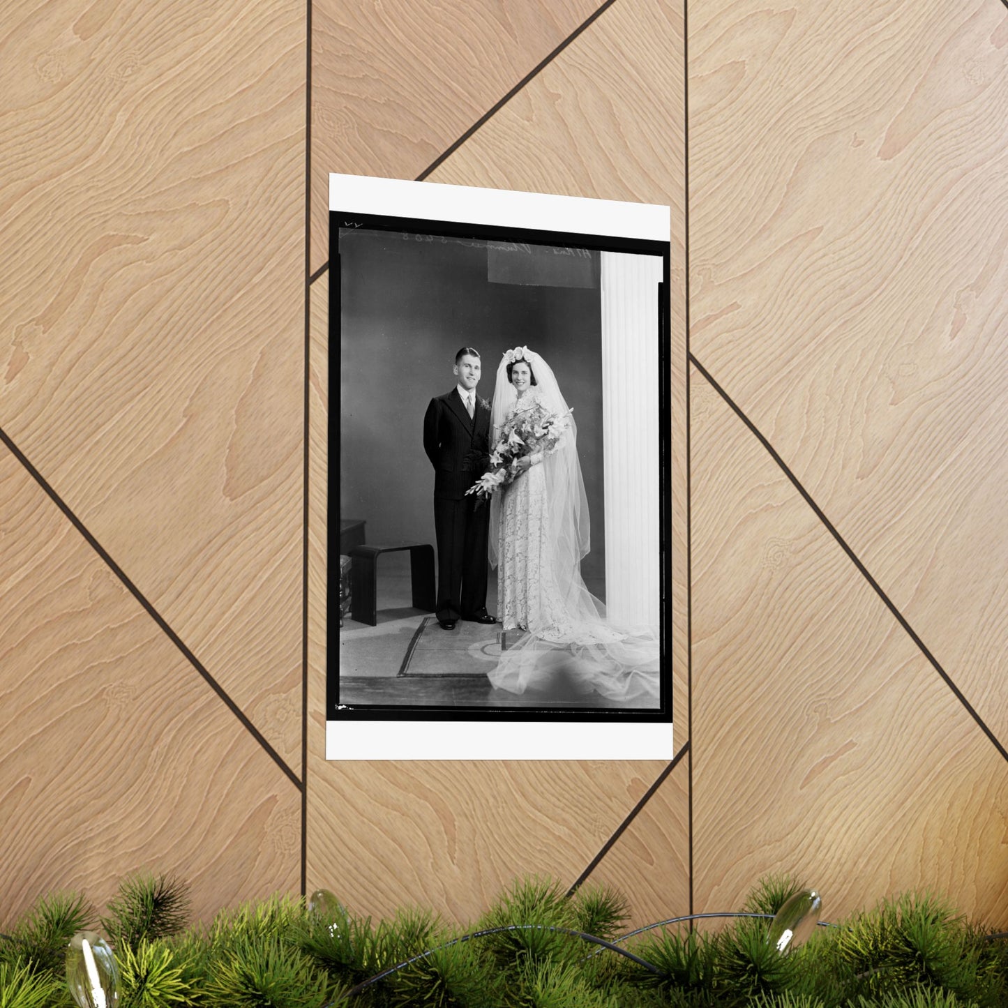 Atkins-Plummer wedding: the bride and groom High Quality Matte Wall Art Poster for Home, Office, Classroom