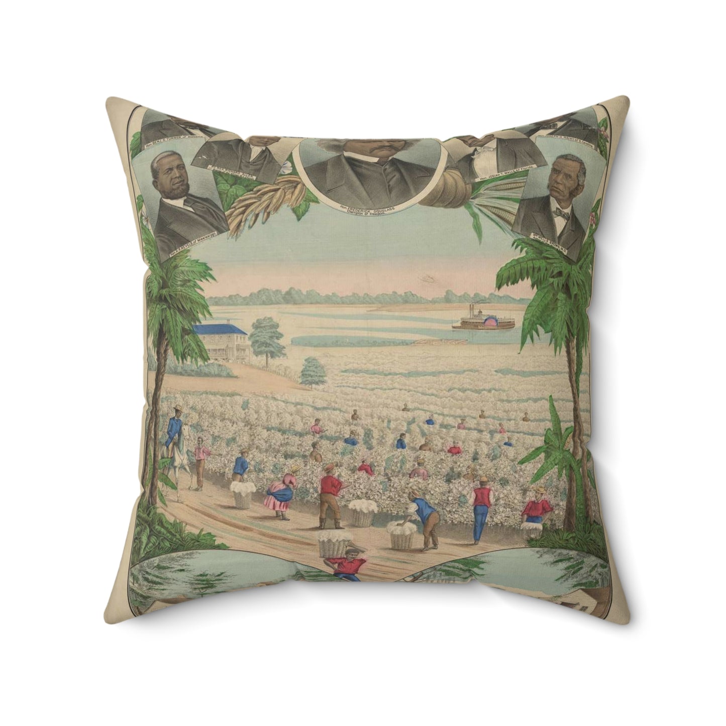 From the plantation to the Senate Decorative Accent Square Pillow