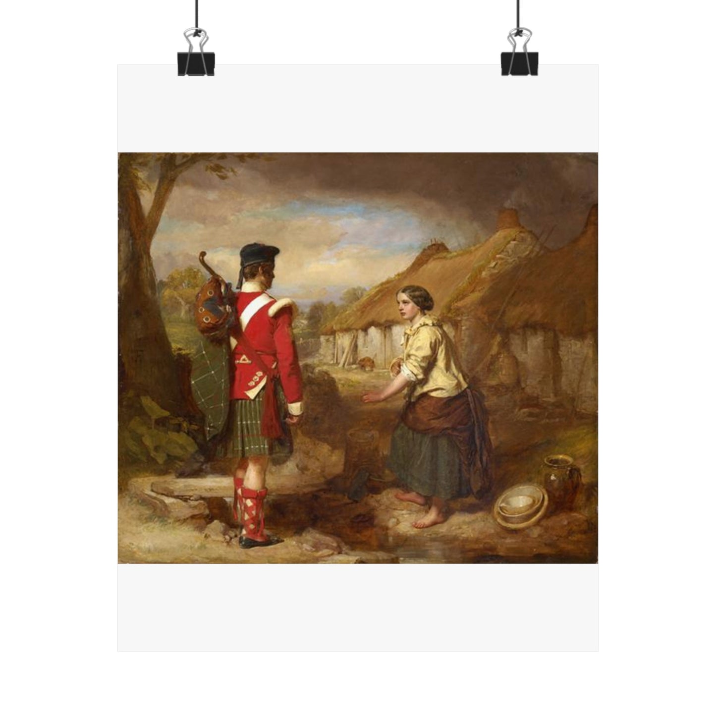 John Faed The Soldier's Return High Quality Matte Wall Art Poster for Home, Office, Classroom