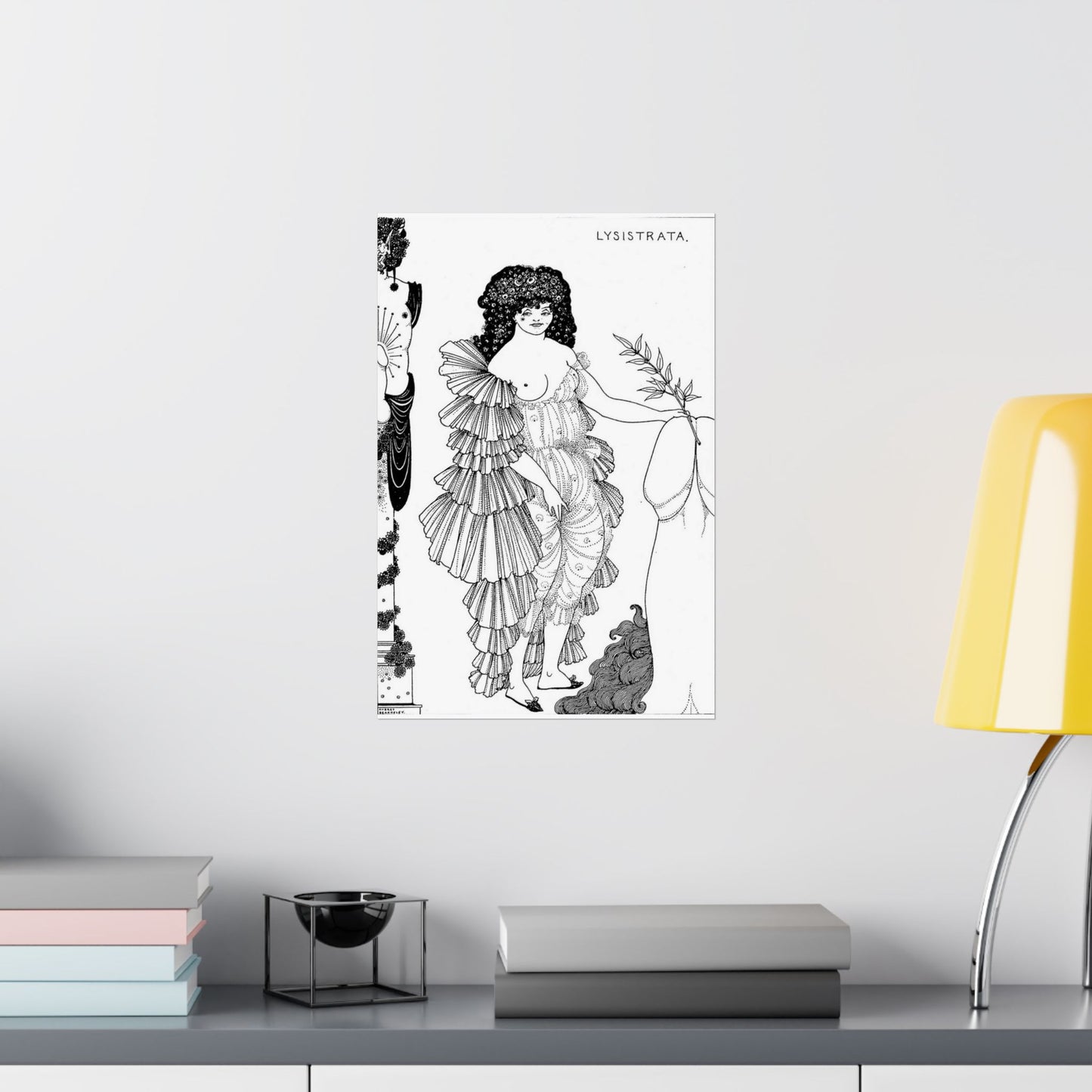 Lysistrata - Public domain botanical illustration High Quality Matte Wall Art Poster for Home, Office, Classroom