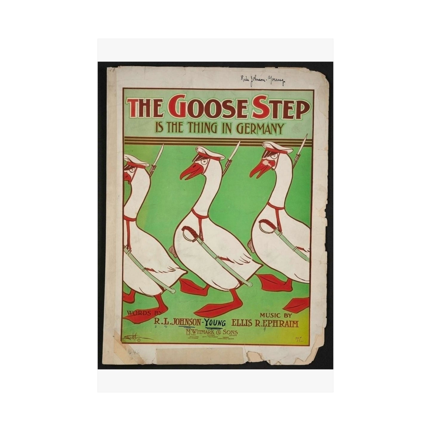 The goose step is the thing in Germany High Quality Matte Wall Art Poster for Home, Office, Classroom