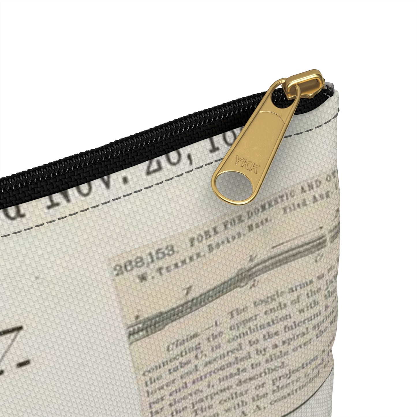 Patent drawing - for R. W. Turner's Fork for Domestic and Other Uses Public domain  image Large Organizer Pouch with Black Zipper