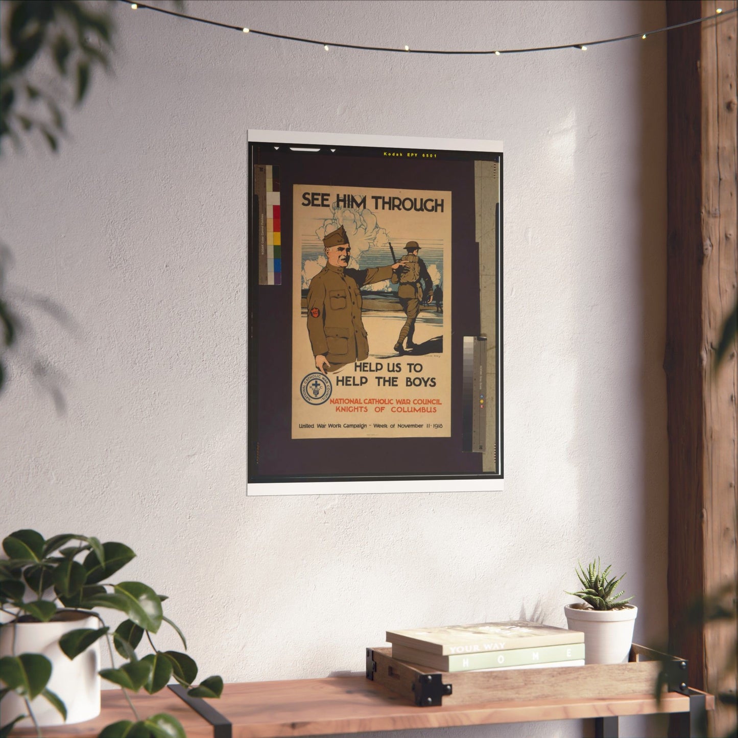 See him through--Help us to help the boys / Burton Rice ; American Lithographic Co., N.Y. High Quality Matte Wall Art Poster for Home, Office, Classroom