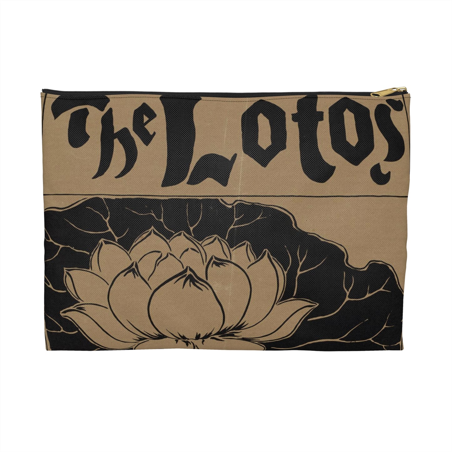 The lotos, a monthly magazine of literature and art education, April 1896 Large Organizer Pouch with Black Zipper