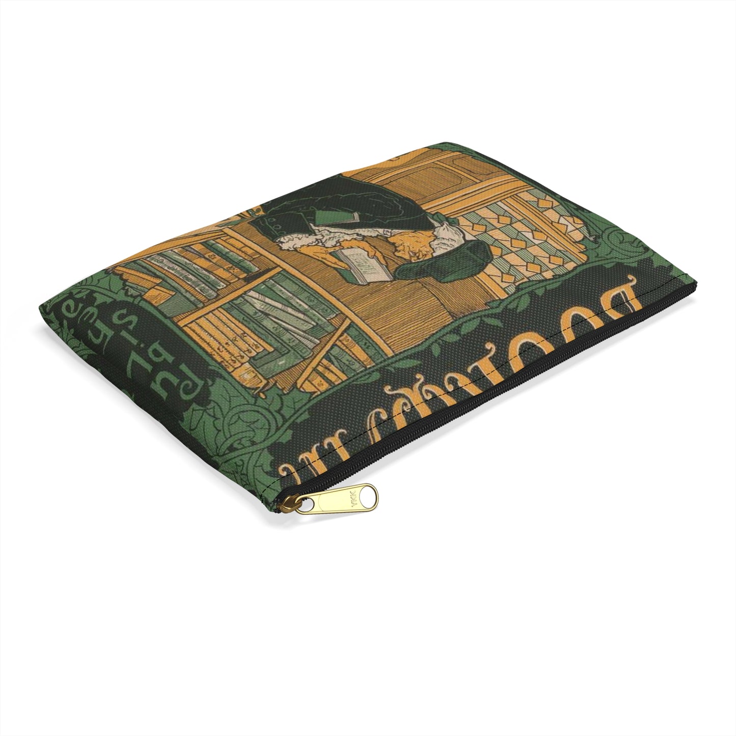 Louis Rhead - The bookman, Christmas number (2015646907) Large Organizer Pouch with Black Zipper