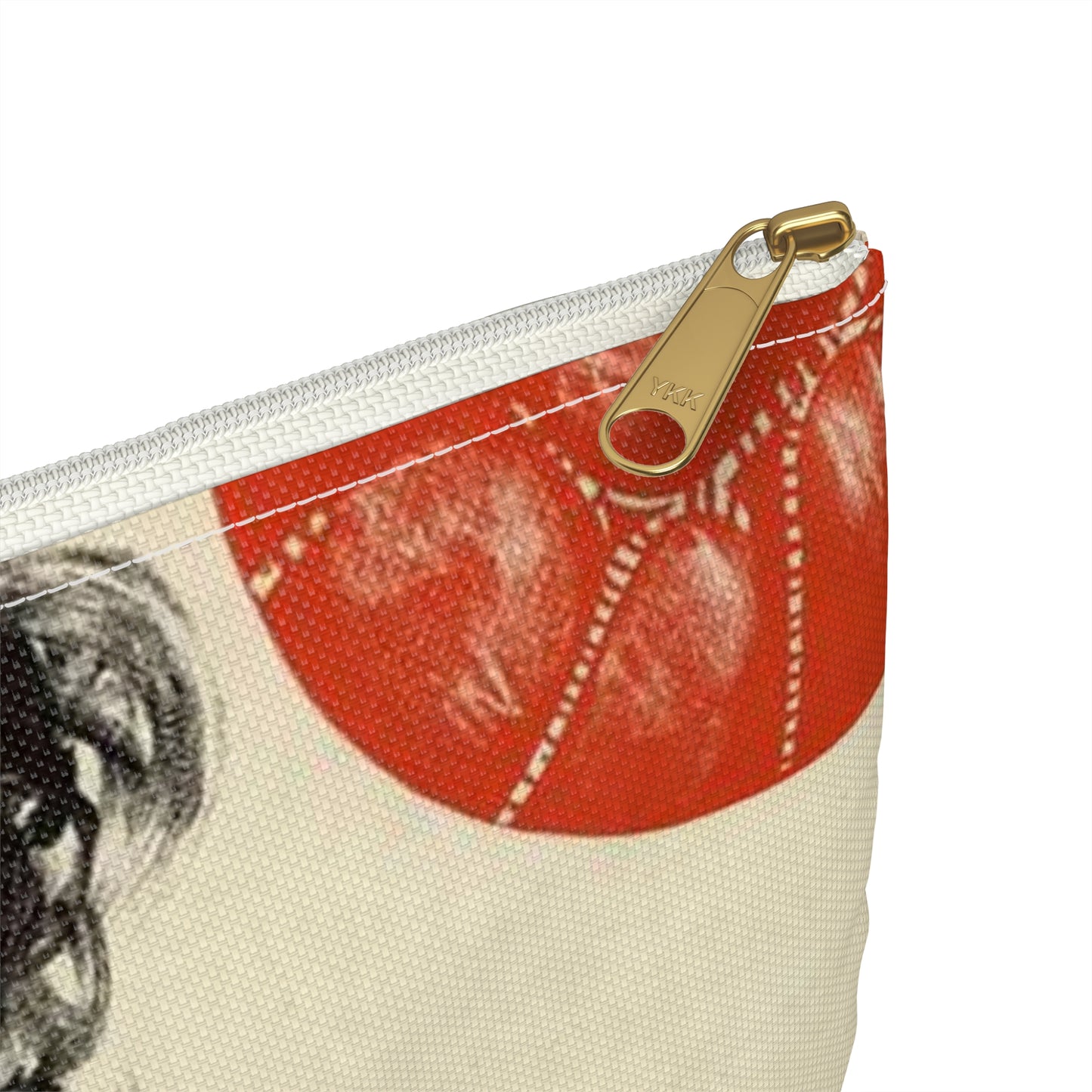 Плакат к фильму «Мяч и сердце» - Vintage movie public domain poster Large Organizer Pouch with Black Zipper