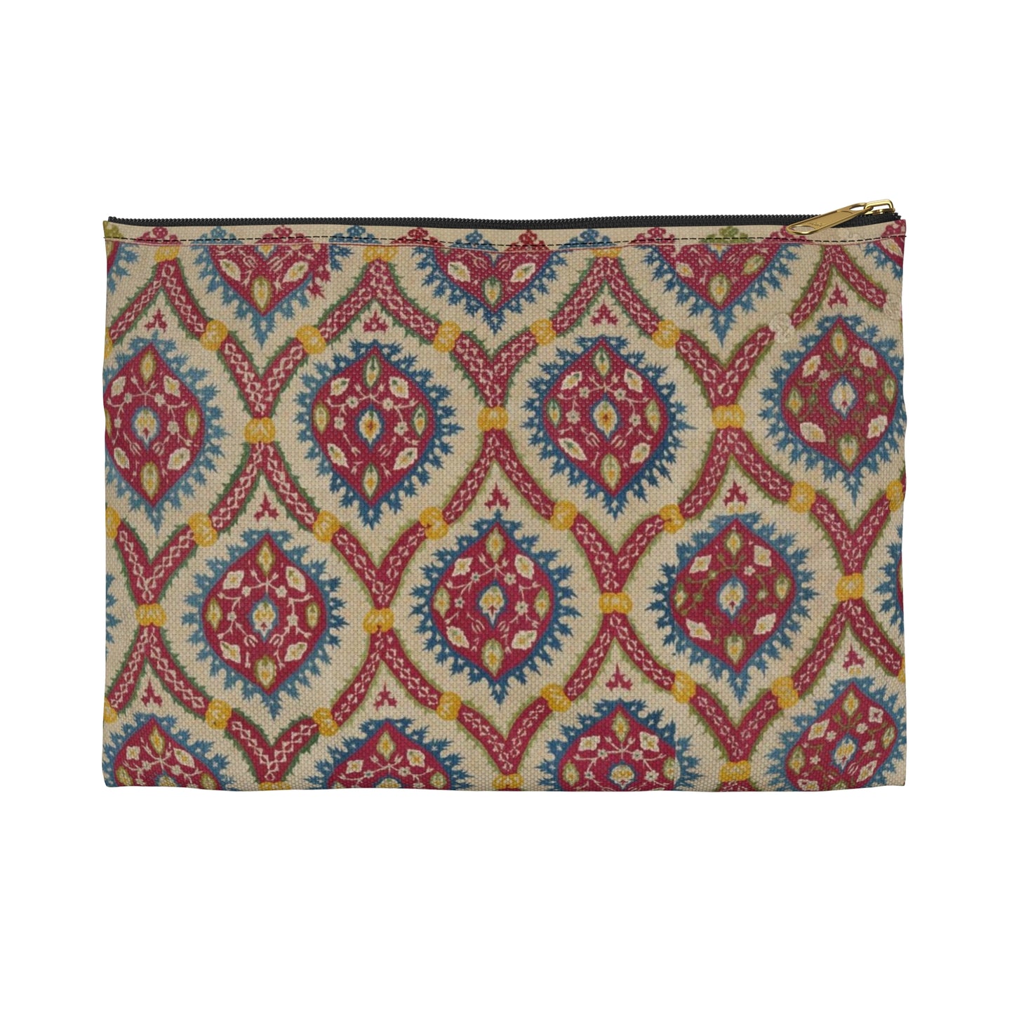 Turkish Cover, 15th century - Public domain dedication image Large Organizer Pouch with Black Zipper