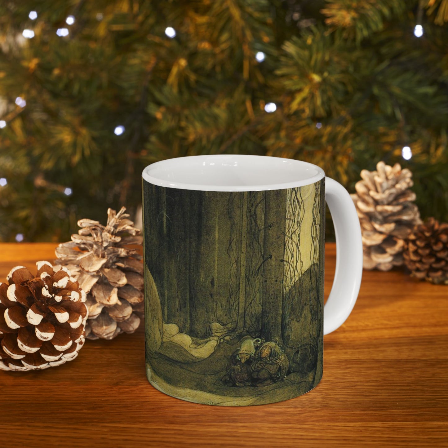 The changeling, John Bauer, 1913 - fairy tale illustration Beautiful Novelty Ceramic Coffee Mug 11oz