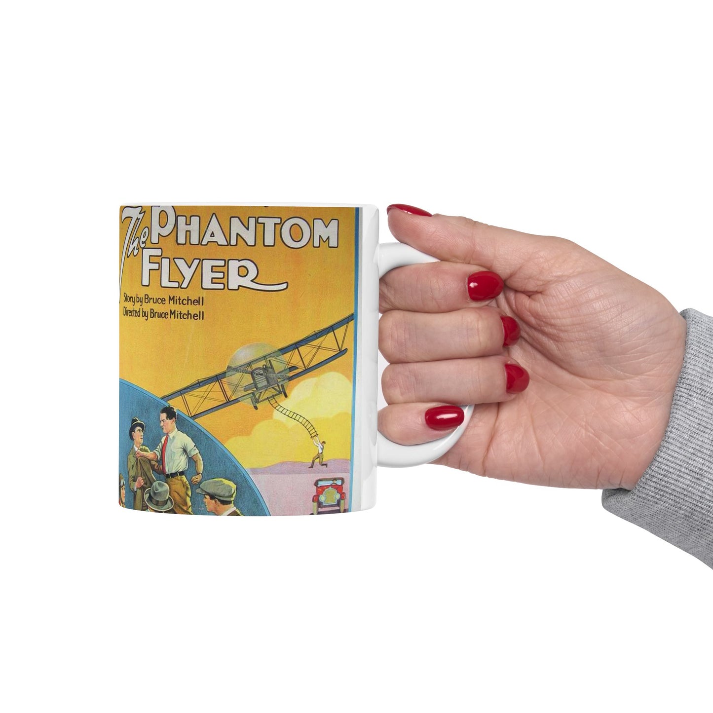 Phantom Flyer 1928 - Art Deco public domain image Beautiful Novelty Ceramic Coffee Mug 11oz