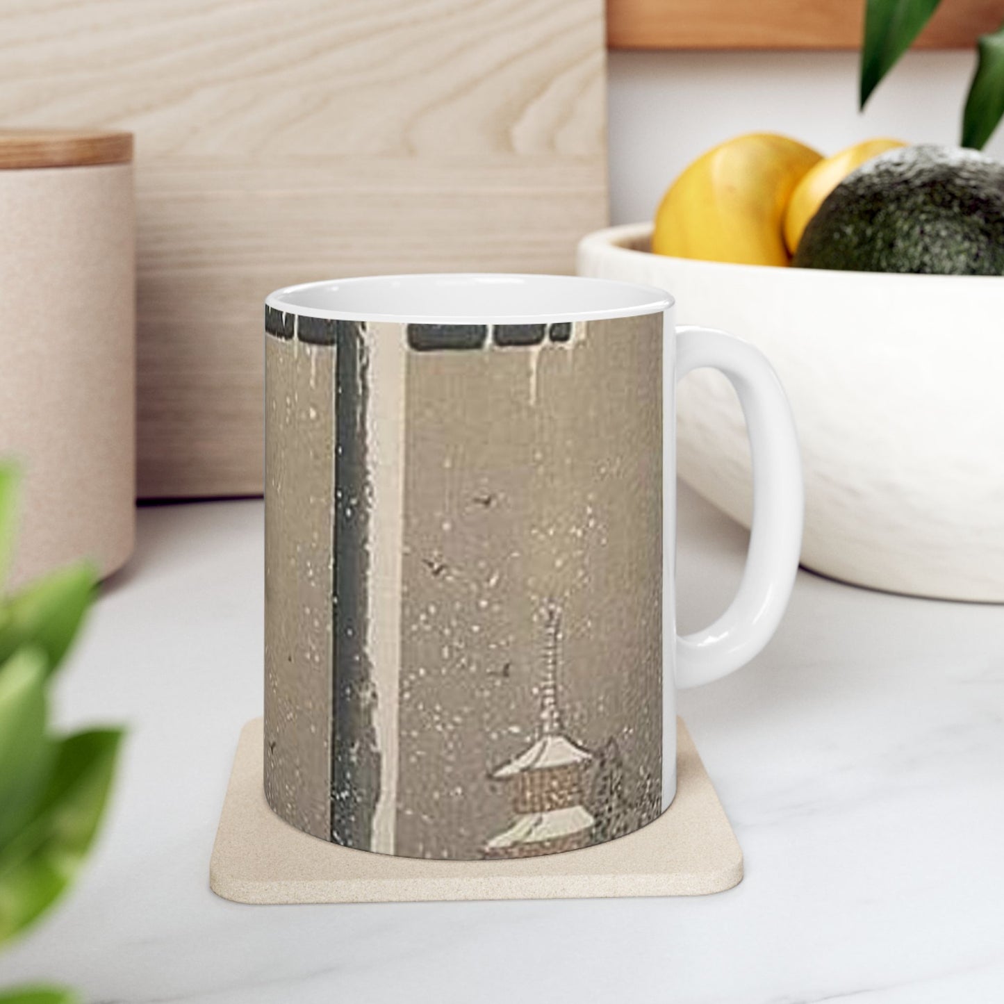 Koson - torii-and-crow-in-the-snow, Ohara Koson Beautiful Novelty Ceramic Coffee Mug 11oz