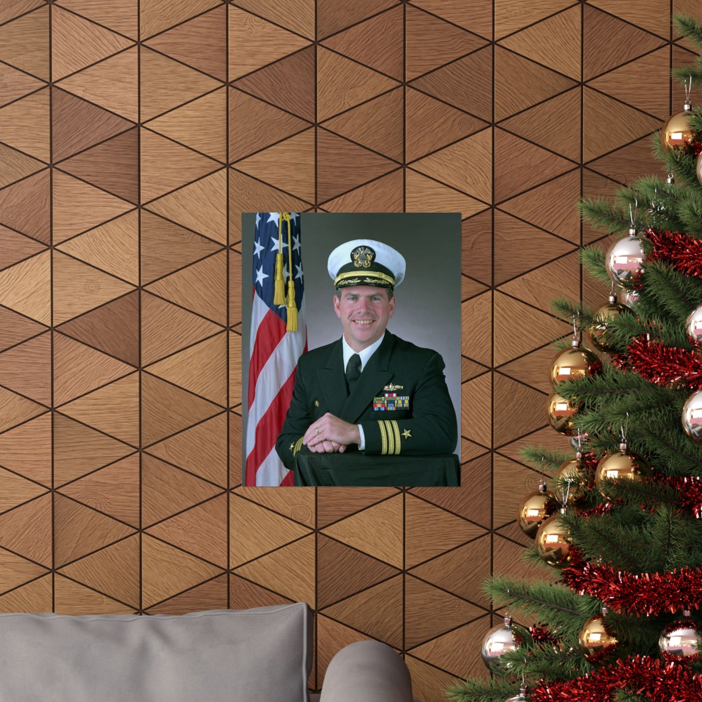 Commander Theodore J. Hoffman, USN High Quality Matte Wall Art Poster for Home, Office, Classroom