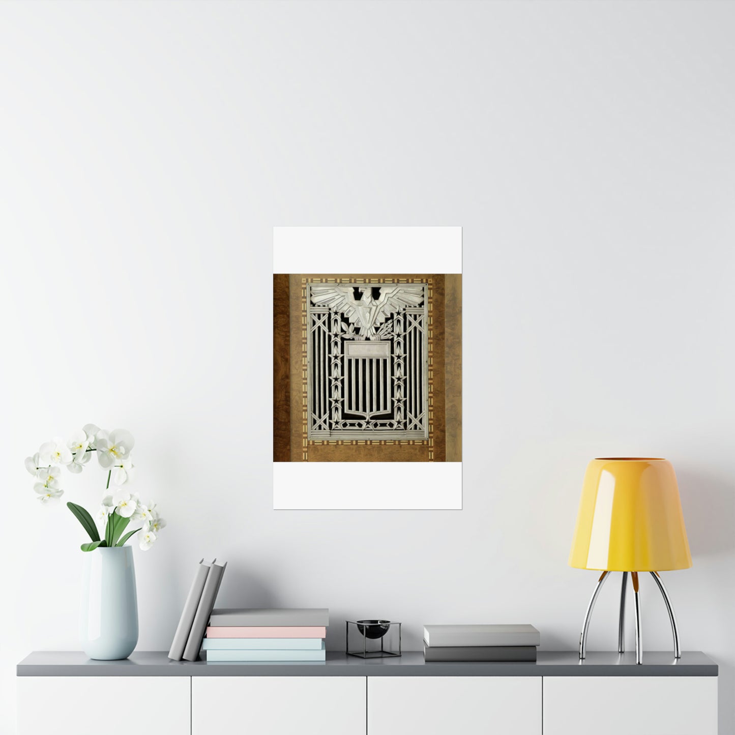 Interior grill detail, James T. Foley U.S. Post Office and Courthouse, Albany, New York High Quality Matte Wall Art Poster for Home, Office, Classroom