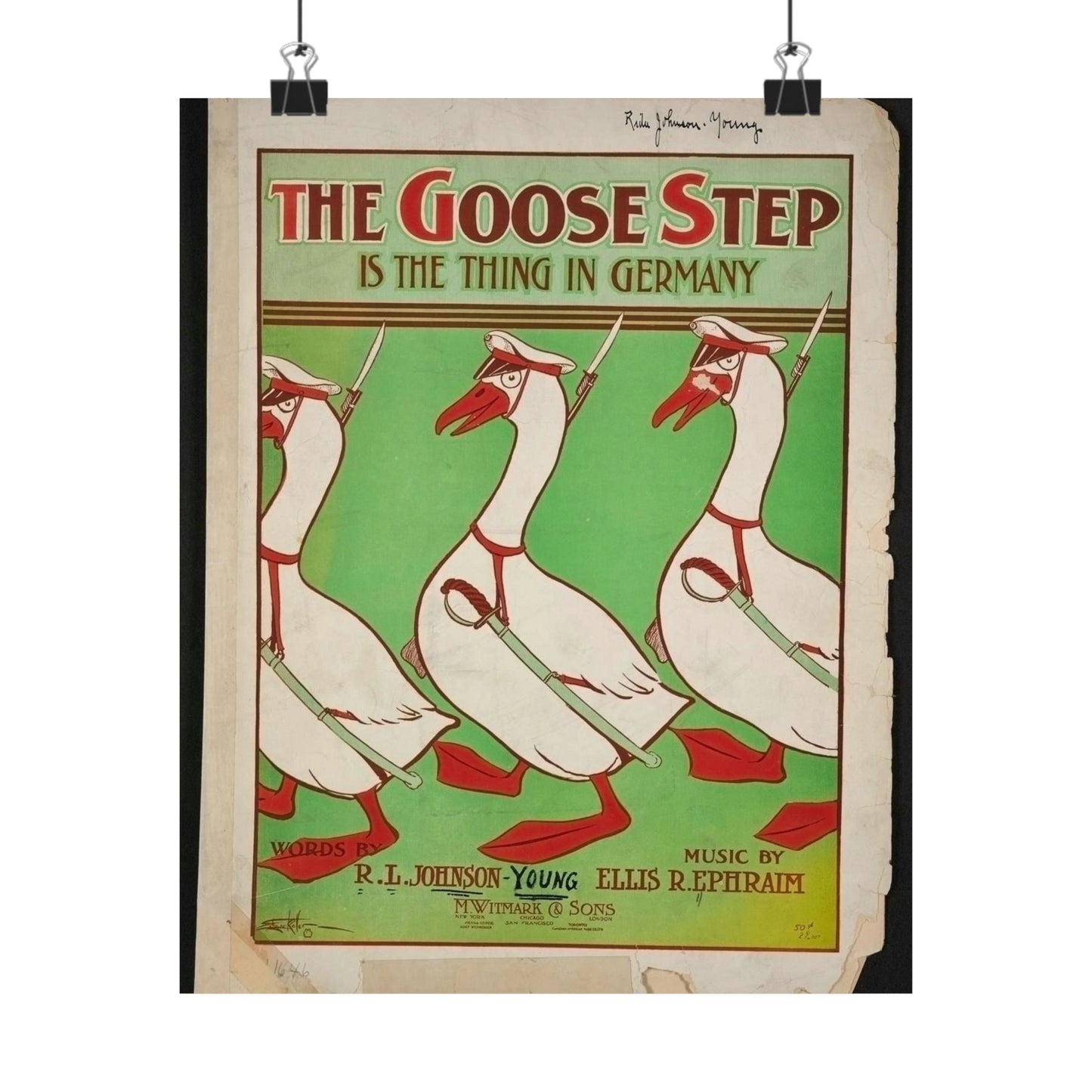 The goose step is the thing in Germany High Quality Matte Wall Art Poster for Home, Office, Classroom