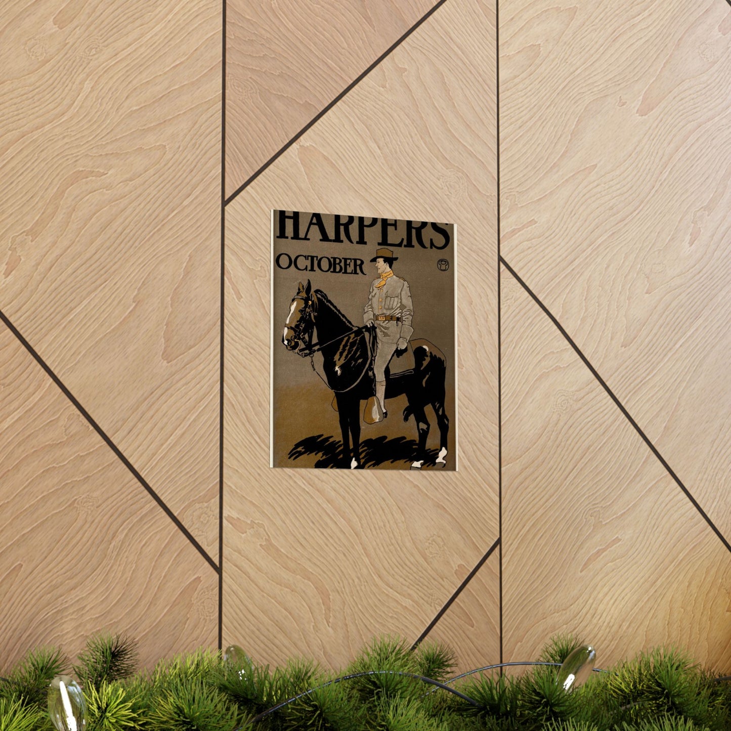 Edward Penfield - Edward Penfield, Harper's October High Quality Matte Wall Art Poster for Home, Office, Classroom