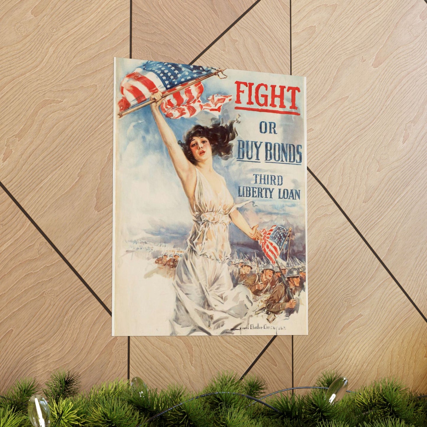 Fight or buy bonds. Third Liberty Loan High Quality Matte Wall Art Poster for Home, Office, Classroom